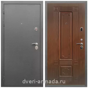 Темные входные двери, Дверь входная Армада Оптима Антик серебро / МДФ 16 мм ФЛ-2 Мореная береза