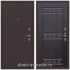 Правые входные двери, Дверь входная Армада Комфорт Антик медь / МДФ 10 мм ФЛ-242 Эковенге