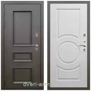 Толстые входные двери, Дверь входная уличная в дом Армада Фаренгейт / МДФ 16 мм МС-100 Белый матовый для загородного дома