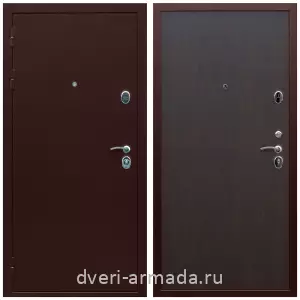 Входные двери с замками Mottura, Недорогая дверь входная Армада Люкс Антик медь / МДФ 6 мм ПЭ Венге