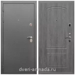 Входные двери Эврика, Дверь входная Армада Оптима Антик серебро / МДФ 6 мм ФЛ-138 Дуб Филадельфия графит