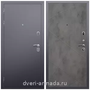 Одностворчатые входные двери, Дверь входная Армада Люкс Антик серебро / МДФ 10 мм ФЛ-291 Бетон темный