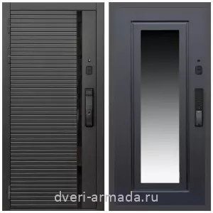 Входные двери в Подольске, Умная входная смарт-дверь Армада Каскад BLACK МДФ 10 мм Kaadas K9 / МДФ 16 мм ФЛЗ-120 Венге