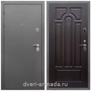Входные двери МДФ для офиса, Дверь входная Армада Оптима Антик серебро / МДФ 6 мм ФЛ-58 Венге