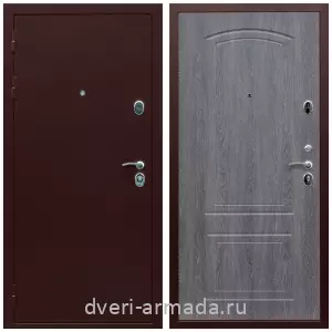Входные двери на заказ, Дверь входная Армада Люкс Антик медь / МДФ 6 мм ФЛ-138 Дуб Филадельфия графит с шумоизоляцией с МДФ панелями