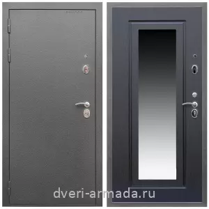 Входные двери с зеркалом и теплоизоляцией, Дверь входная Армада Оптима Антик серебро / МДФ 16 мм ФЛЗ-120 Венге