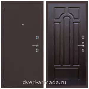 Входные двери с замками Mottura, Дверь входная Армада Комфорт Антик медь / МДФ 6 мм ФЛ-58 Венге