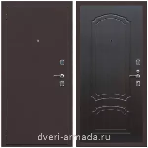 Входные двери с замками Mottura, Дверь входная Армада Комфорт Антик медь / МДФ 6 мм ФЛ-140 Венге