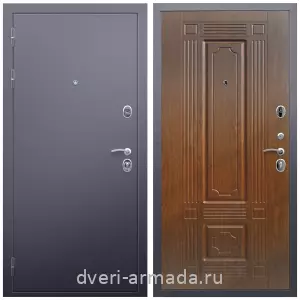 Двери со склада, Дверь входная Армада Люкс Антик серебро / МДФ 6 мм ФЛ-2 Морёная береза из металла в кирпичный дом с порошковой окраской
