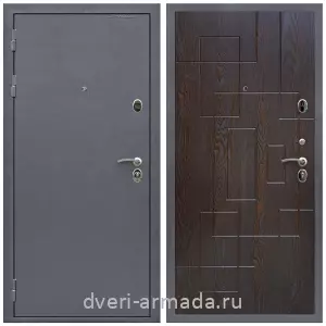 Входные двери модерн, Дверь входная Армада Престиж Strong антик серебро / МДФ 16 мм ФЛ-57 Дуб шоколад
