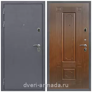 Входные двери модерн, Дверь входная Армада Престиж Strong антик серебро / МДФ 16 мм ФЛ-2 Мореная береза