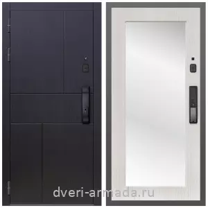 Двери МДФ для квартиры, Умная входная смарт-дверь Армада Оникс МДФ 10 мм Kaadas K9 / МДФ 16 мм ФЛЗ-Пастораль, Дуб белёный