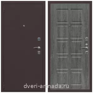 Дверь входная Армада Комфорт Антик медь / МДФ 10 мм ФЛ-38 Дуб Филадельфия графит