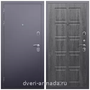 Красивые входные двери, Дверь входная Армада Люкс Антик серебро / МДФ 10 мм ФЛ-38 Дуб Филадельфия графит