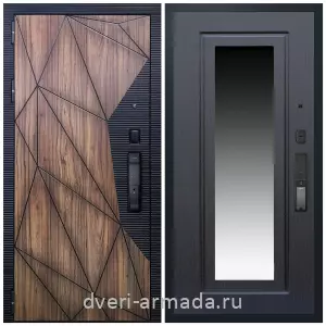 Двери МДФ для квартиры, Умная входная смарт-дверь Армада Ламбо МДФ 10 мм Kaadas K9 / МДФ 16 мм ФЛЗ-120 Венге