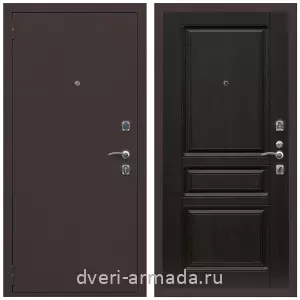 Входные двери с замками Mottura, Дверь входная Армада Комфорт Антик медь / МДФ 16 мм ФЛ-243 Венге
