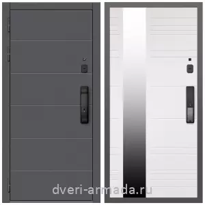 Входные двери в Подольске, Дверь входная Армада Роуд МДФ 10 мм Kaadas K9 / МДФ 16 мм ФЛЗ-Сити Белый матовый