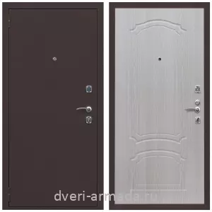 C порошковой окраской, Дверь входная Армада Комфорт Антик медь / МДФ 6 мм ФЛ-140 Дуб белёный
