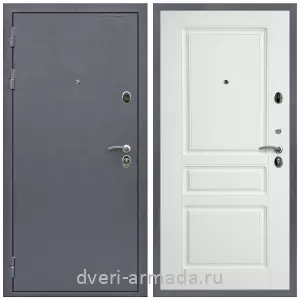 Дверь входная Армада Престиж Strong антик серебро / ФЛ-243 Белый матовый