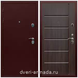 Входные металлические двери в Московской области, Дверь входная в квартиру Армада Люкс Антик медь / МДФ 10 мм ФЛ-102 Эковенге утепленная с двух сторон уличная
