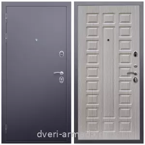 Красивые входные двери, Дверь входная Армада Люкс  Антик серебро / МДФ 16 мм ФЛ-183 Сандал белый