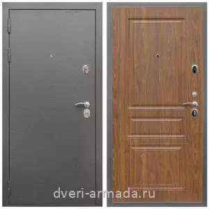 Темные входные двери, Дверь входная Армада Оптима Антик серебро / МДФ 16 мм ФЛ-243 Морёная береза