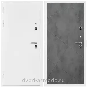 Входные двери Йошкар-Ола, Дверь входная Армада Оптима Белая шагрень / МДФ 10 мм ФЛ-291 Бетон темный