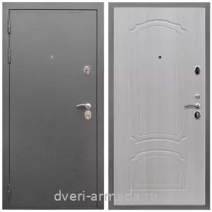 Входные двери Эврика, Дверь входная Армада Оптима Антик серебро / МДФ 6 мм ФЛ-140 Дуб белёный