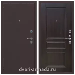 Входные двери толщиной 1.2 мм, Дверь входная Армада Комфорт Антик медь / МДФ 6 мм ФЛ-243 Эковенге