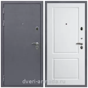Дверь входная Армада Престиж Strong антик серебро / ФЛ-117 Белый матовый
