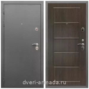 Входные двери МДФ для офиса, Дверь входная Армада Оптима Антик серебро / МДФ 6 мм ФЛ-39 Венге