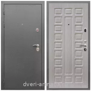 Входные двери толщиной 80 мм, Дверь входная Армада Оптима Антик серебро / МДФ 16 мм ФЛ-183 Сандал белый