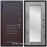 Входные двери с зеркалом и теплоизоляцией, Дверь входная Армада Экстра ФЛ-243 Эковенге / ФЛЗ пастораль Бетон темный