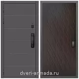 Дверь входная Армада Роуд МДФ 10 мм Kaadas K9 / МДФ 16 мм ФЛ-86 Венге структурный