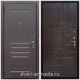 металлические двери с шумоизоляцией с отделкой МДФ, Дверь входная Армада Экстра ФЛ-243 Эковенге / ФЛ-57 Дуб шоколад