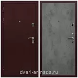 Металлические двери с шумоизоляцией и толстым полотном, Дверь входная Армада Лондон Антик медь / ФЛ-291 Бетон темный