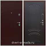 МДФ без фрезеровки, Дверь входная элитная Армада Люкс Антик медь / ФЛ-140 Венге утепленная парадная