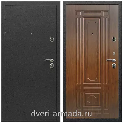 Дверь входная Армада Престиж Черный шелк / ФЛ-2 Мореная береза