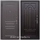Утепленные металлические двери с отделкой МДФ, Дверь входная Армада Экстра ФЛ-243 Эковенге / ФЛ-58 Венге