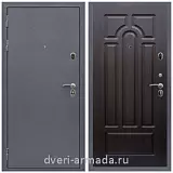 Металлические двери с шумоизоляцией и толстым полотном, Дверь входная Армада Лондон Антик серебро / ФЛ-58 Венге