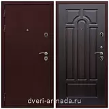 Металлические двери с шумоизоляцией и толстым полотном, Дверь входная стальная Армада Лондон Антик медь / ФЛ-58 Венге для квартиры