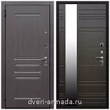 Белые двери с зеркалом, Дверь входная Армада Экстра ФЛ-243 Эковенге / ФЛЗ-Сити Венге