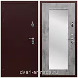 Входные двери со вставками, Дверь входная Армада Люкс Антик медь / ФЛЗ пастораль Бетон темный
