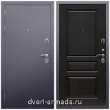 Темные входные двери, Дверь входная Армада Люкс Антик серебро / ФЛ-243 Венге
