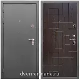 Входные двери толщиной 80 мм, Дверь входная Армада Оптима Антик серебро / ФЛ-57 Дуб шоколад