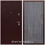 Входные двери с внутренней отделкой панелями МДФ, Дверь входная Армада Люкс Антик медь / ФЛ-138 Дуб Филадельфия графит с шумоизоляцией с МДФ панелями