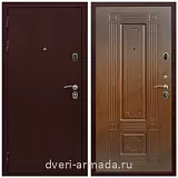 Металлические двери с шумоизоляцией и толстым полотном, Дверь входная Армада Лондон Антик медь / ФЛ-2 Мореная береза со звукоизоляцией