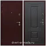Металлические двери с шумоизоляцией и толстым полотном, Дверь входная Армада Лондон Антик медь / ФЛ-2 Венге в частный дом