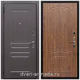металлические двери с шумоизоляцией с отделкой МДФ, Дверь входная Армада Экстра ФЛ-243 Эковенге / ФЛ-140 Мореная береза в загородный дом