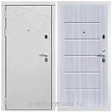 Дверь входная Армада Тесла МДФ 16 мм / МДФ 10 мм ФЛ-102 Сандал белый